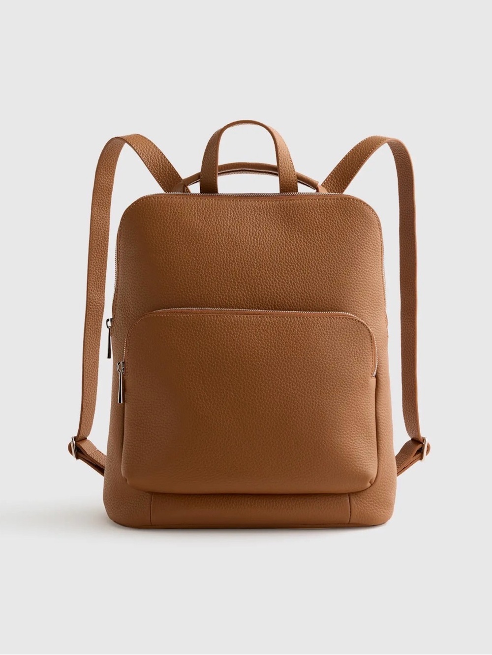 Quince Brown Leather Backpack NWOT - Picture 3 of 11